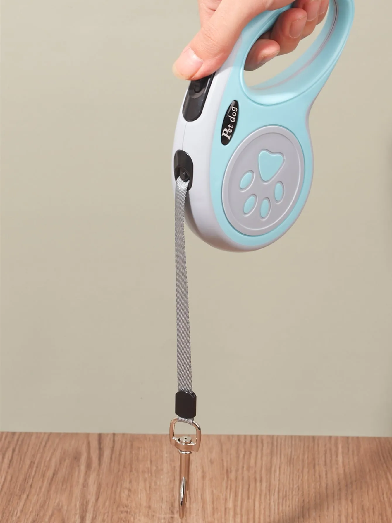 1pc 5M Automatic Paw Print Pet Leash