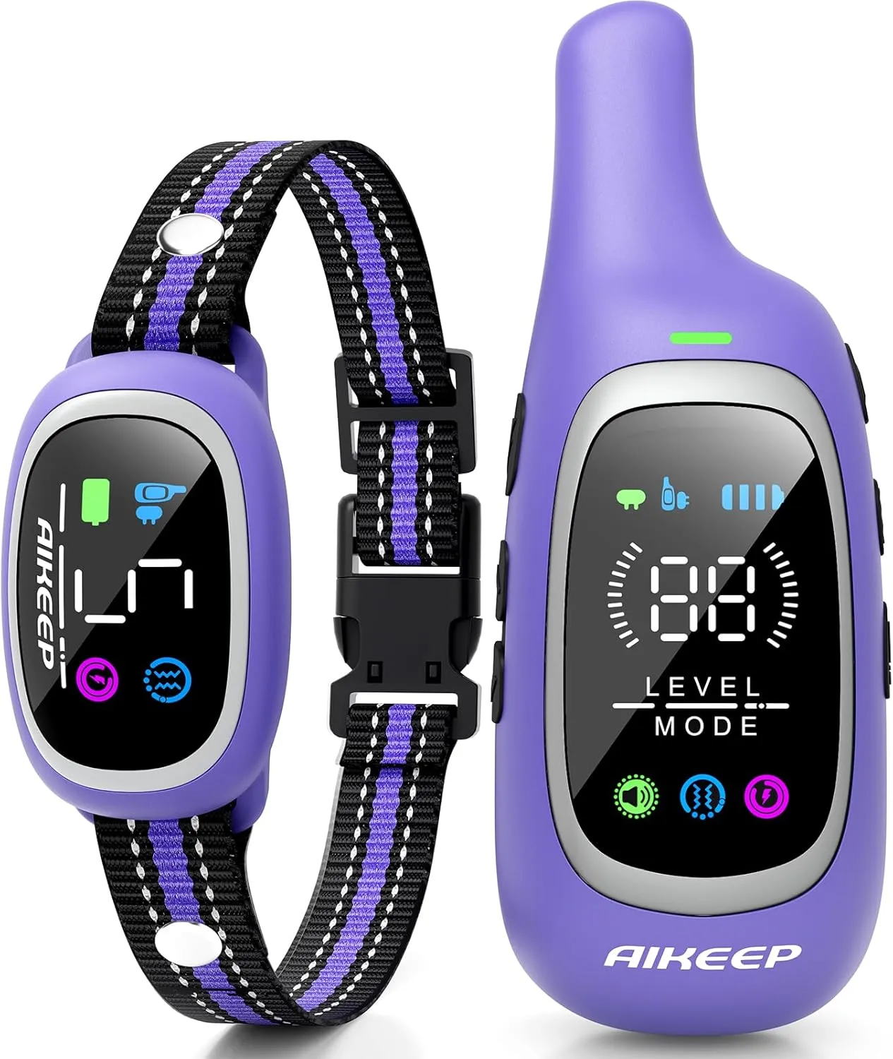2-in-1 Dog Shock Collar and Bark Collar for Dogs  3300FT Dog Training Collar with Remote, IP67 Waterproof e Collar with Anti-Bark/Beep/Vibration/Shock Modes for Small Medium Large Dog(5-120Lbs)