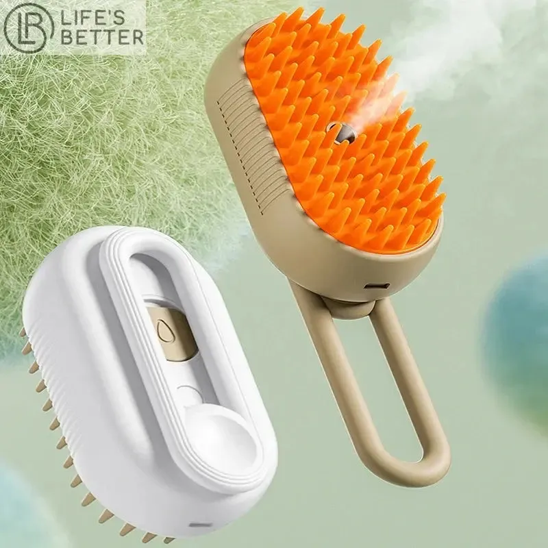 3-in-1 Pet Steam Brush: The Ultimate Grooming Tool for Cats and Dogs