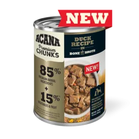 Acana Premium Chunks - Duck Recipe in Bone Broth - Canned Dog Food (363g)