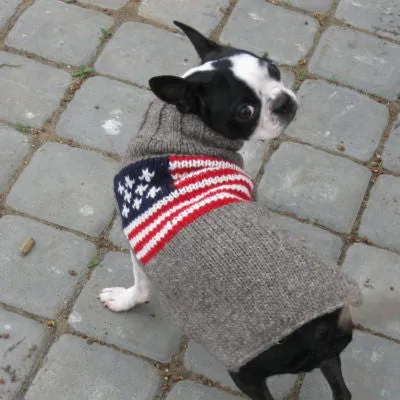 AMERICAN FLAG DOG SWEATER