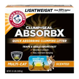 Arm and Hammer Clump and Seal AbsorbX Lightweight Multi-Cat Scented Litter 8.5lb