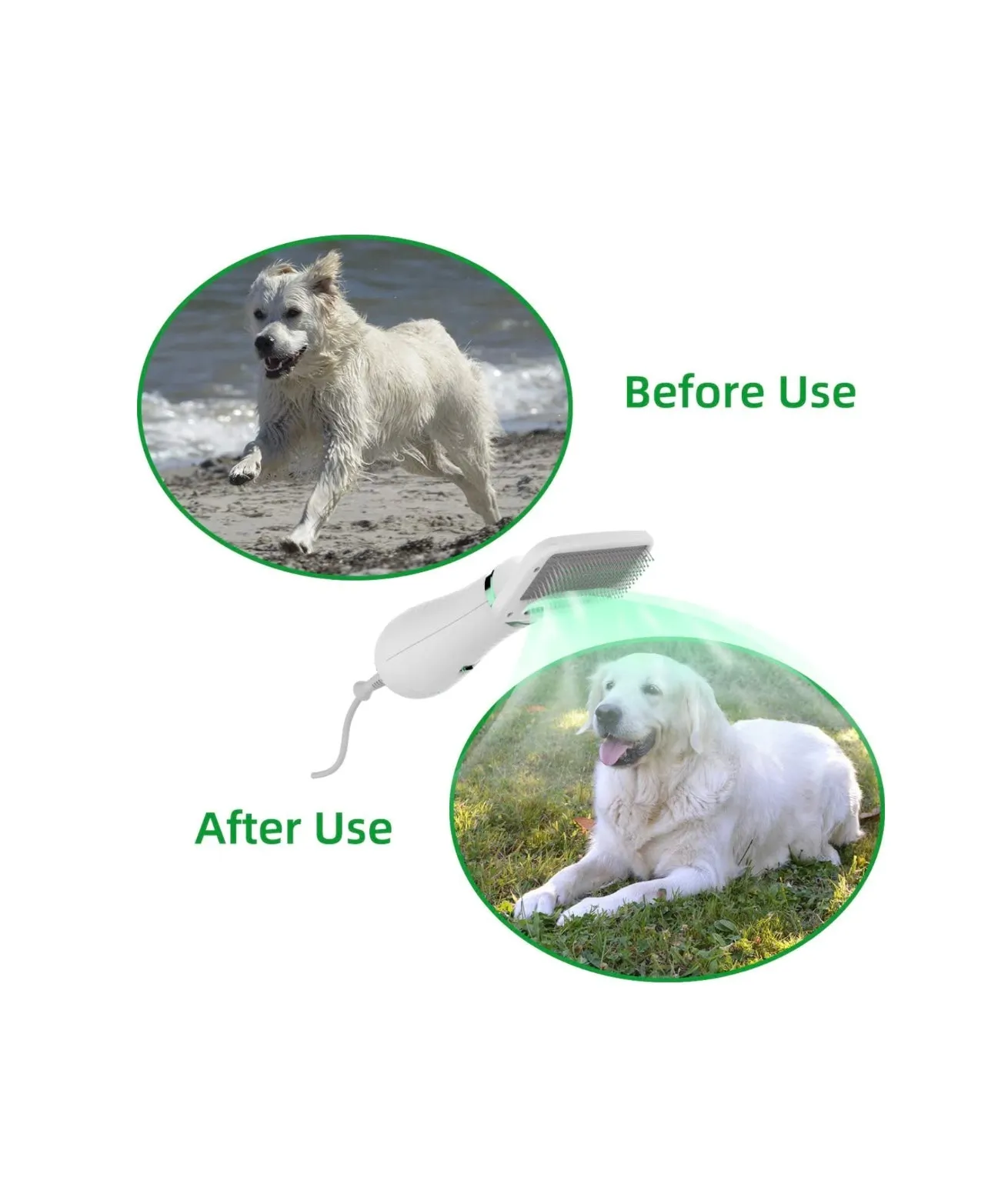 Bark Blow All-In-One Dog Dryer Brush