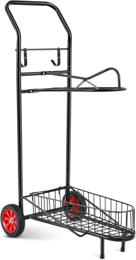 BBTO Rolling Saddle Rack Horse Tack Cart with Wheel Heavy Duty Horse Equipment Cart Dolly for Storage Moving Organize Transport Supplies