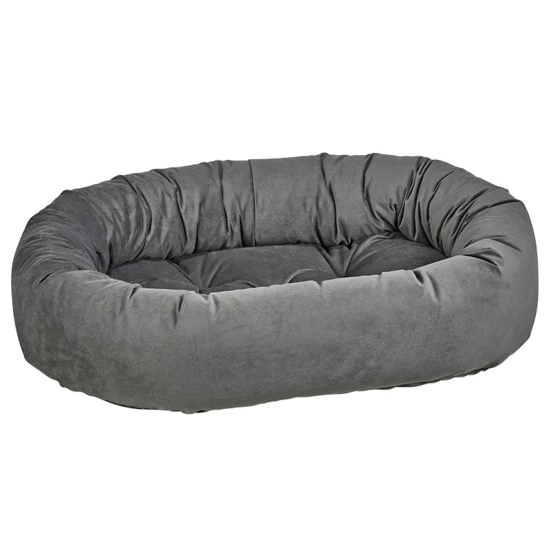 Bowsers Calming Donut Dog Bed Microvelvet Fabric Washable Cover