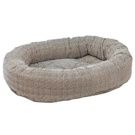 Bowsers Calming Donut Dog Bed Microvelvet Fabric Washable Cover