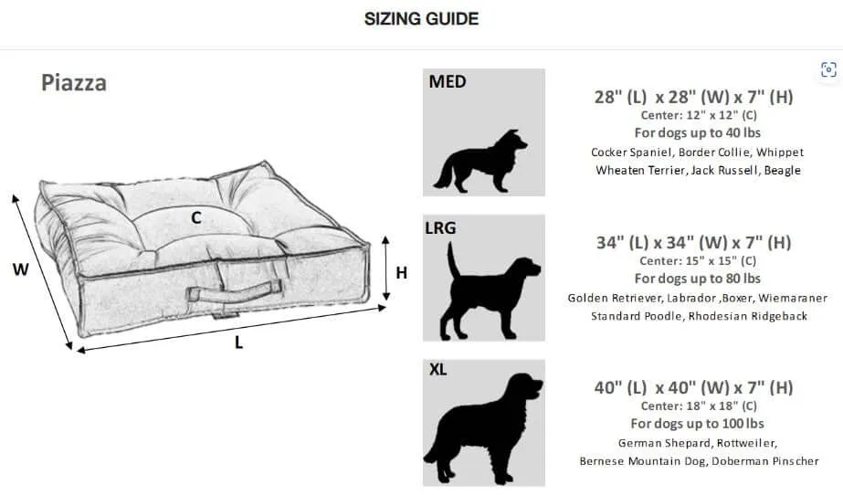 Bowsers Piazza Dog Bed - Oyster