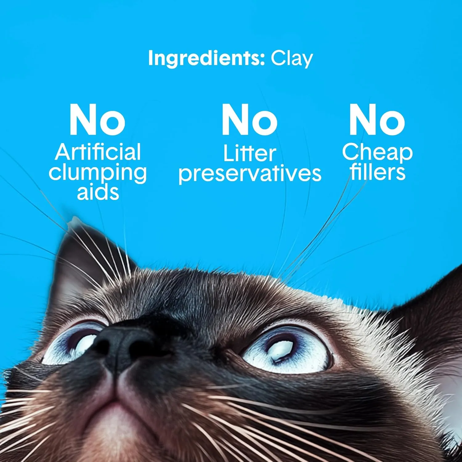 Boxie Unscented 30 Day Natural Odor Control Cat Litter, 40lb Clumping Clay Kitty Litter