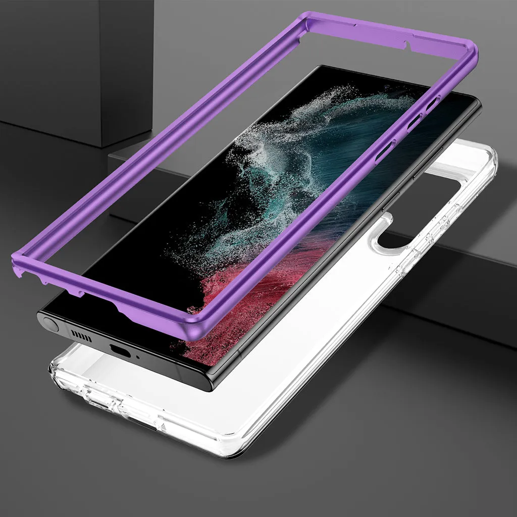Case for Samsung Galaxy S24 Ultra Case, Slim Phone Cases for Samsung Galaxy S24 Ultra (Purple)