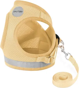 Cat Harnesses and Puppy Harness with Leashes Set, Escape Proof Cat Harness, Adjustable Reflective Soft Mesh Vest Fit Puppy Kitten Rabbit Ferrets's Outdoor Harness
