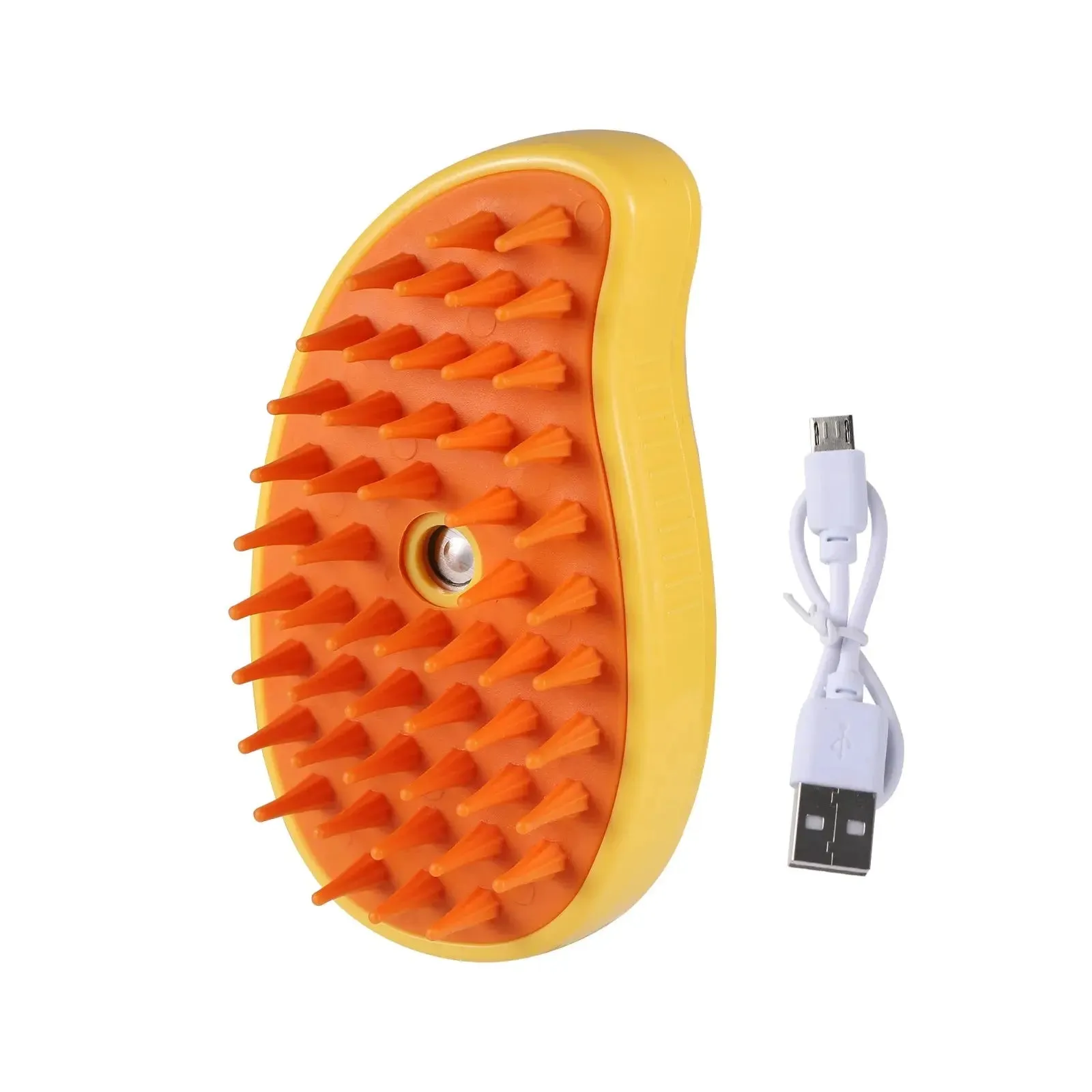 Cat Steam Brush with Electric Spray Soft Silicone Grooming Tool