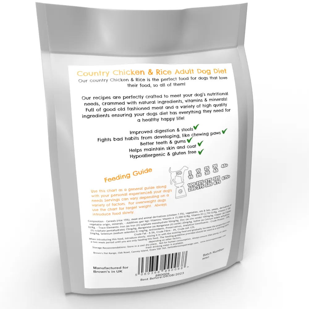 Country Chicken & Rice | Posh Nosh For Dogs