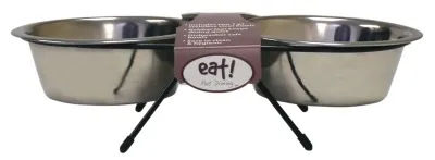 Eat! Stainless Steel Double Diner