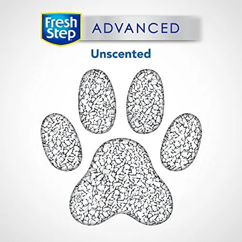 Fresh Step Clumping Cat Litter, Advanced, Unscented, 18.5 lbs