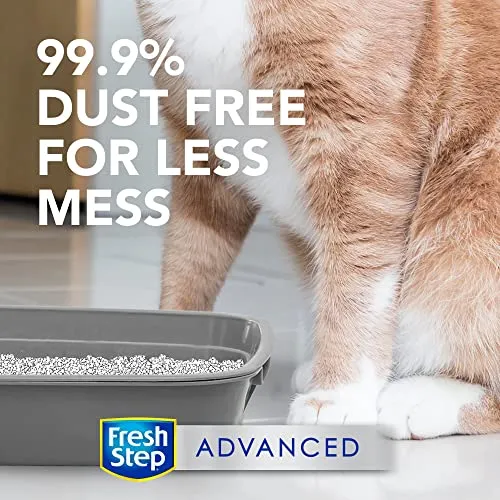 Fresh Step Clumping Cat Litter, Advanced, Unscented, 18.5 lbs