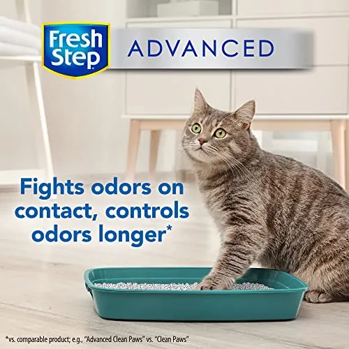 Fresh Step Clumping Cat Litter, Advanced, Unscented, 18.5 lbs