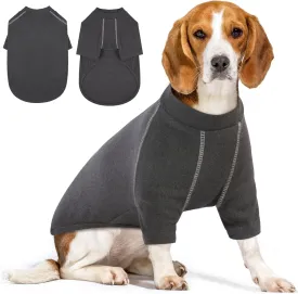 IECOii XL Girl & Boy Dog Sweater: Fleece Pullover Dog Sweatshirt in Grey, Extra-Large