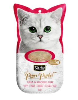 Kit Cat Purr Puree Tuna & Smoked Fish Cat Treat