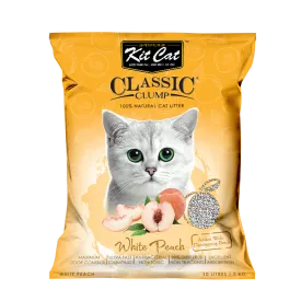 KitCat Cat Classic Clump Litter White Peach 7kg