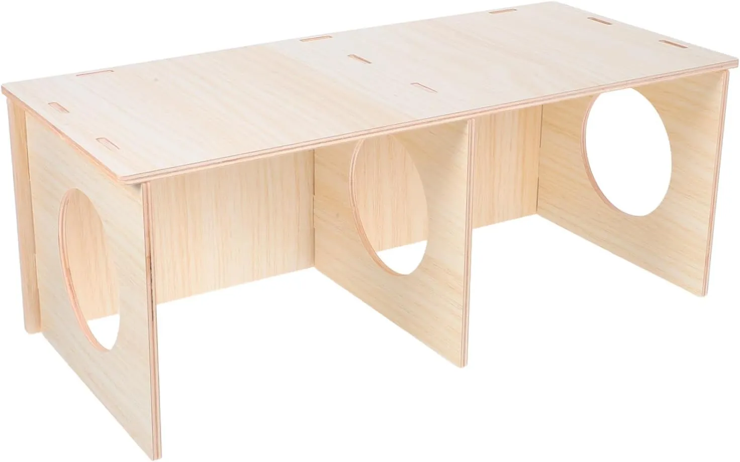 Multi Chamber Hamster Hideout Wooden Pet House for Mice Small Animals DIY Detachable Design for Bedrooms Indoor Spaces Safe with Hidden Chambers