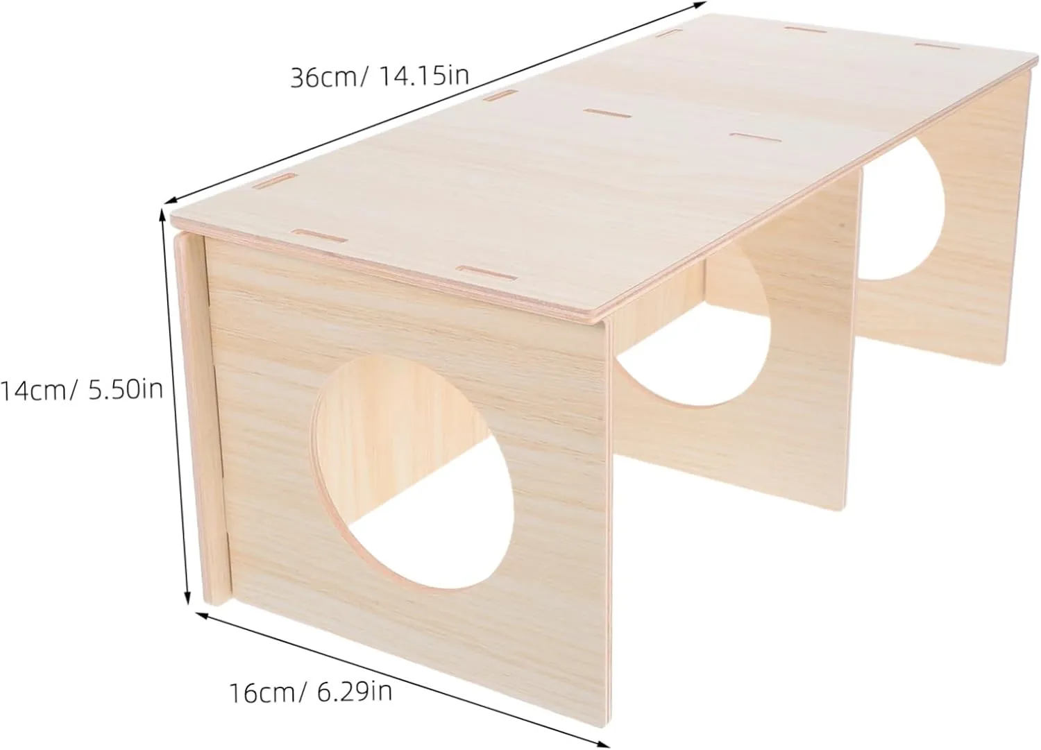 Multi Chamber Hamster Hideout Wooden Pet House for Mice Small Animals DIY Detachable Design for Bedrooms Indoor Spaces Safe with Hidden Chambers