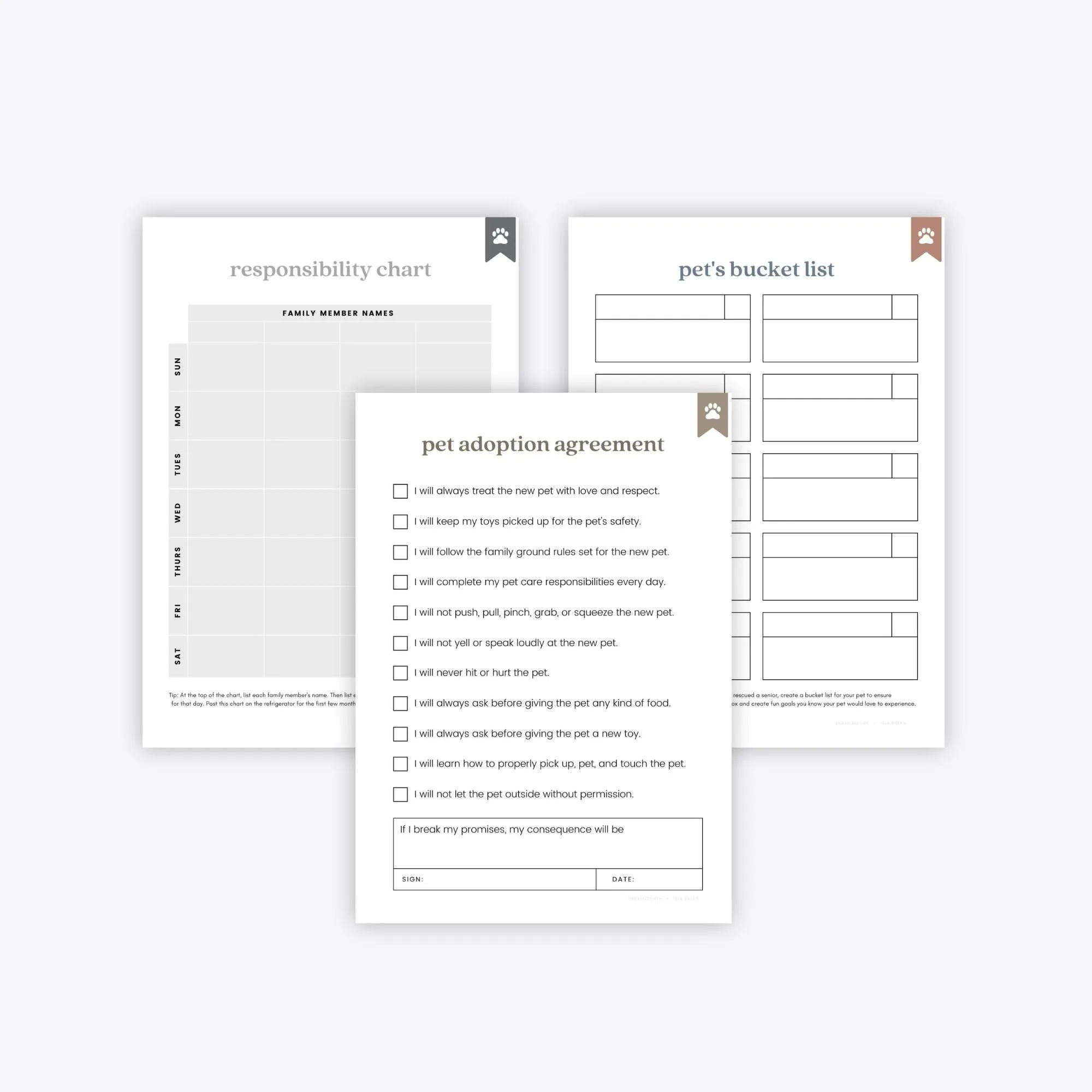 New Pet Planner