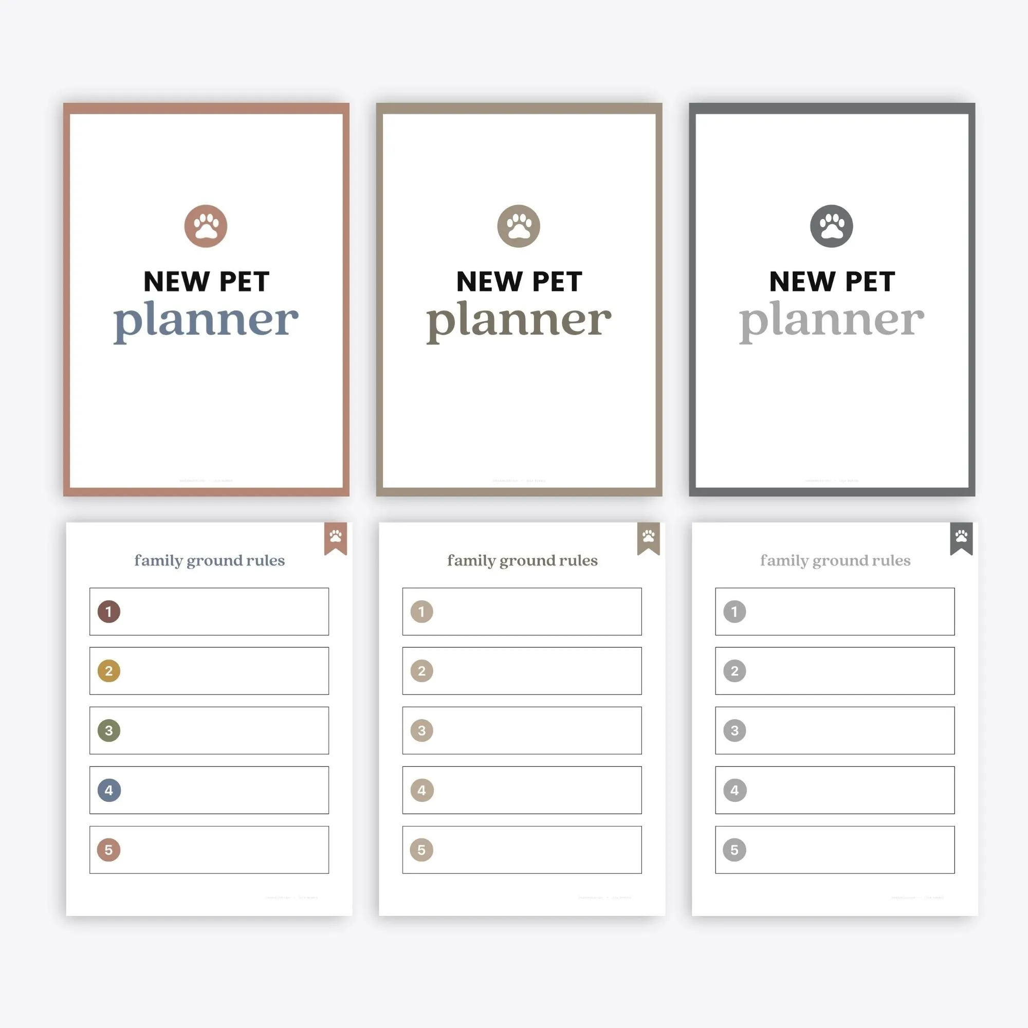 New Pet Planner