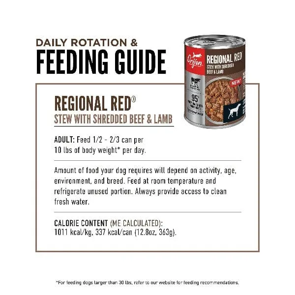 Orijen Regional Red Canned Dog Food