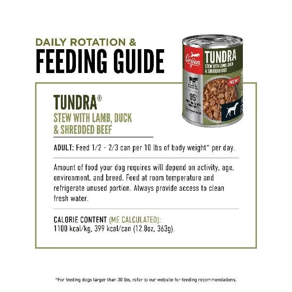 Orijen Tundra Canned Dog Food