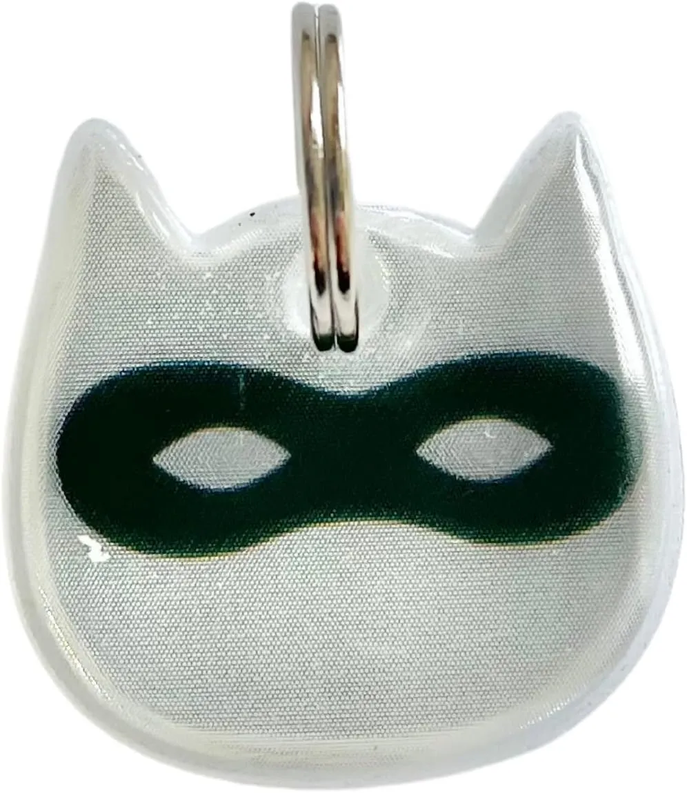 Reflective Cat Charm - Safety Tag. Lightweight, High Visibility, Waterproof. Fits All Collars.