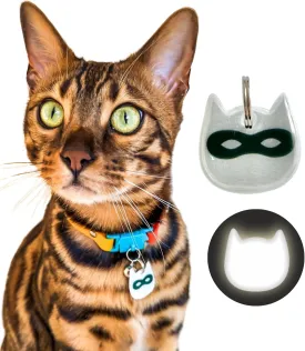 Reflective Cat Charm - Safety Tag. Lightweight, High Visibility, Waterproof. Fits All Collars.