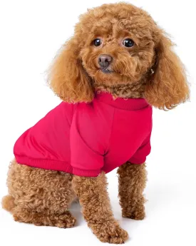 Rocky Thermal Jacket Clothes Fleece Lined Sweater for Dogs, Puppies, Warm Coat Bodysuit Onesie One Piece Vest Pet Jammies with Leg Warmers for Small, Medium, Large Dogs Cats (Coral, XX-Small)