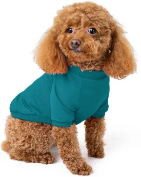 Rocky Thermal Jacket Clothes Fleece Lined Sweater for Dogs, Puppies, Warm Coat Bodysuit Onesie One Piece Vest Pet Jammies with Leg Warmers for Small, Medium, Large Dogs Cats (Jade, X-Small)