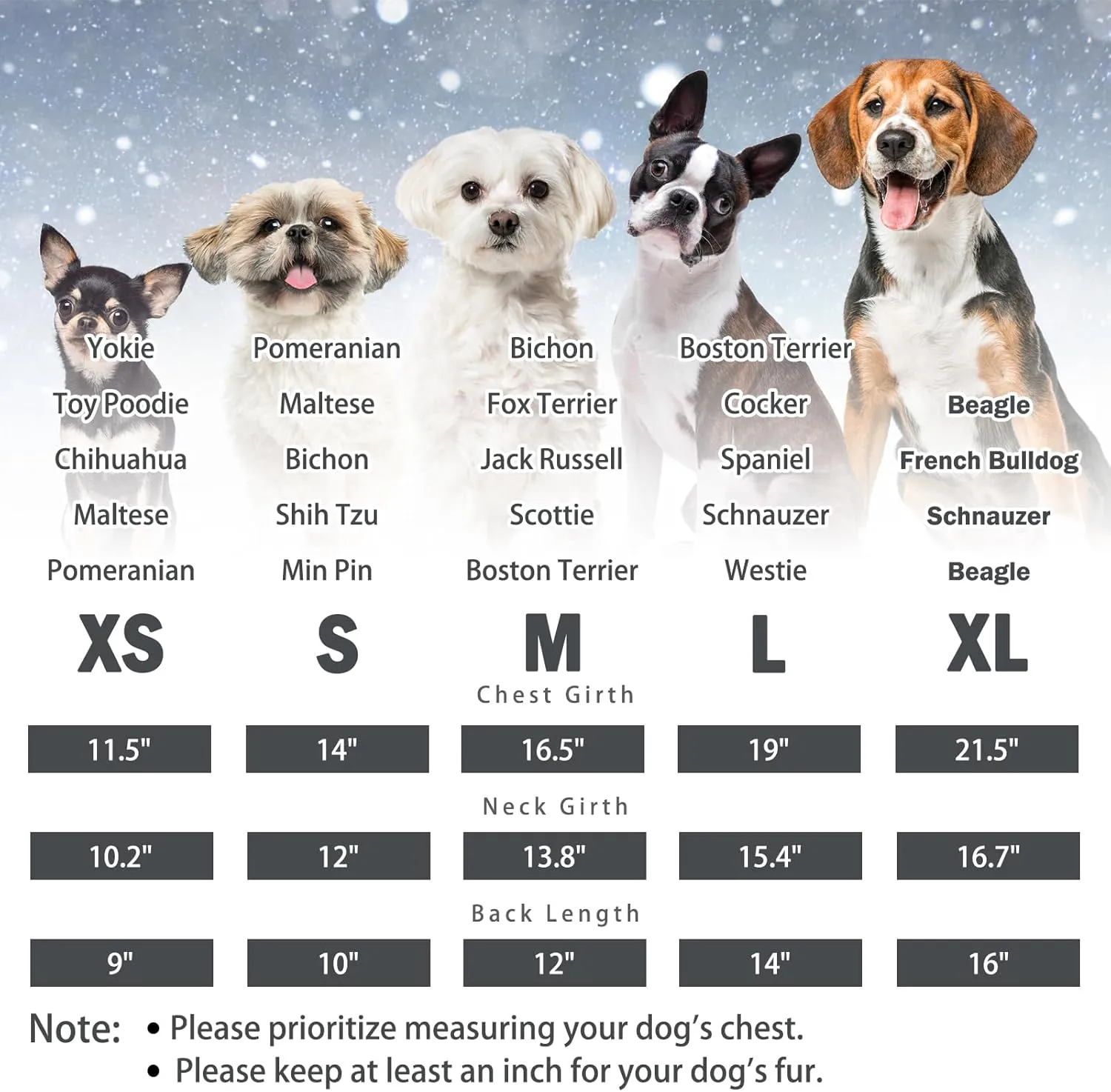 SCENEREAL Winter Dog Vest Coat with Harness Built In, Warm Puppy Jacket for Small Medium Dogs, Cold Weather Coat with Zipper, Fleece Puffer Vest Windproof Snow Clothes