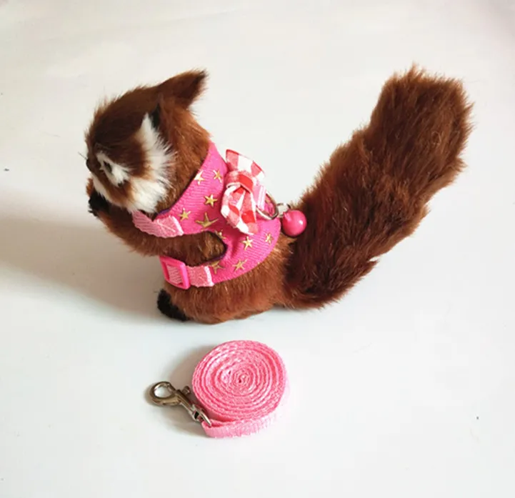 Small Pet Hamster Rabbit Harness Leash Set For Ferret Guinea Pig Small Pet Chest Strap