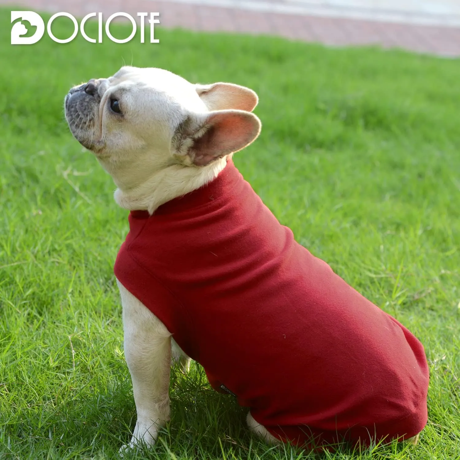 Soft Fleece Dog & Cat Sweatshirt - Warm Pullover for Small to Medium Pets - Stretchy Hoodie, Easy On & Comfortable Winter Clothes