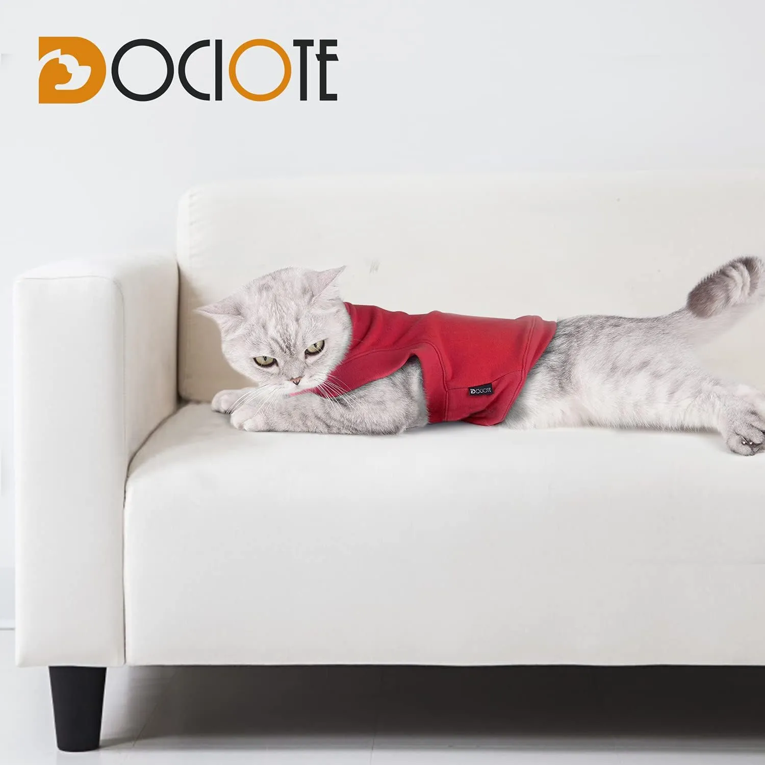 Soft Fleece Dog & Cat Sweatshirt - Warm Pullover for Small to Medium Pets - Stretchy Hoodie, Easy On & Comfortable Winter Clothes