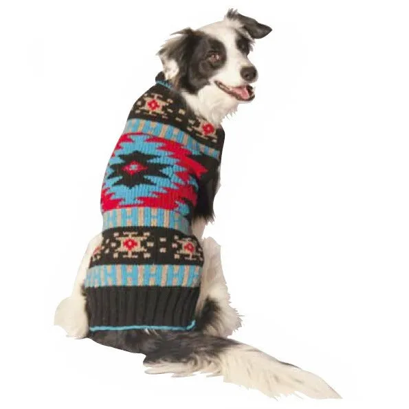 SOUTHWEST BLACK SHAWL DOG SWEATER