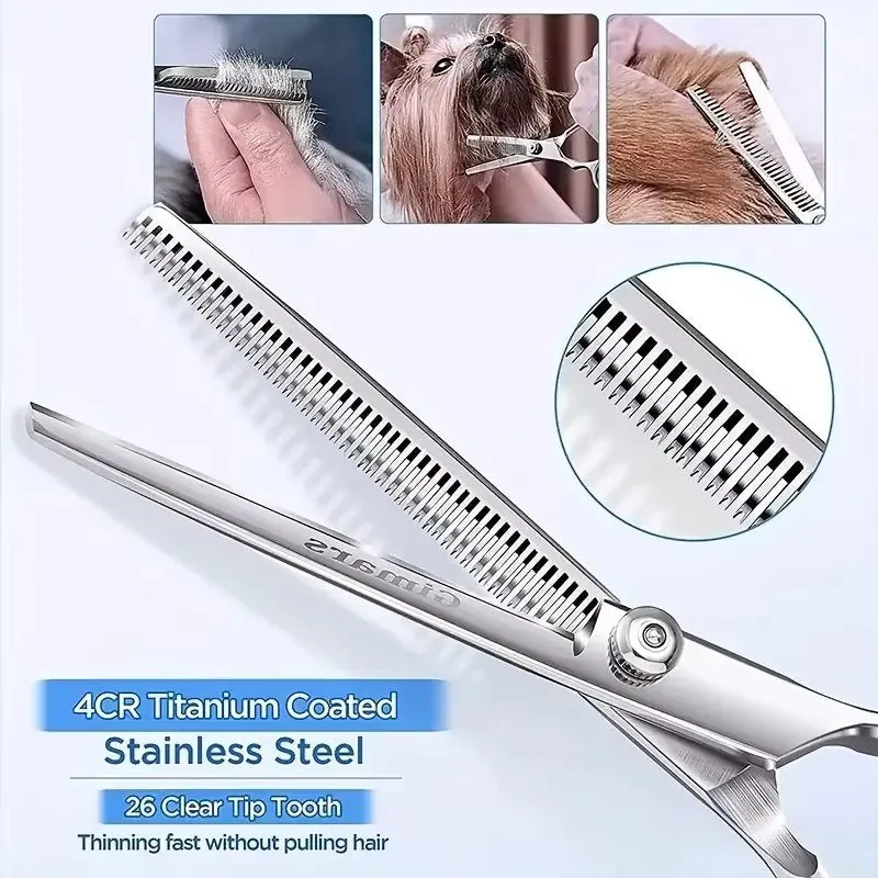 Stainless Steel Dog Grooming Scissors Set