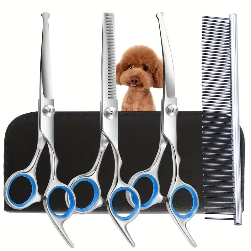 Stainless Steel Dog Grooming Scissors Set
