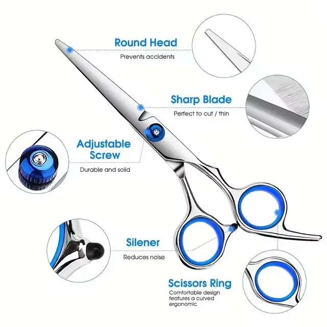 Stainless Steel Dog Grooming Scissors Set