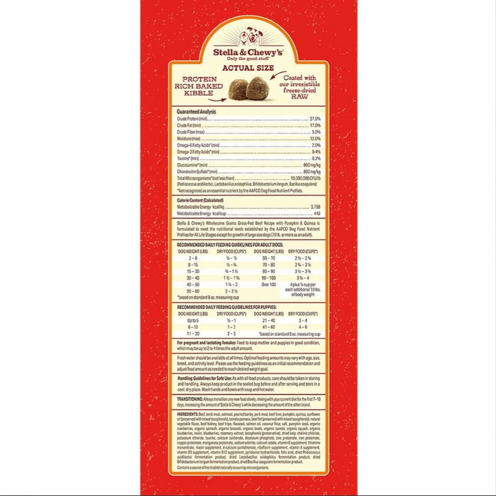 Stella & Chewy's Raw Coated Wholesome Grains Dog Food
