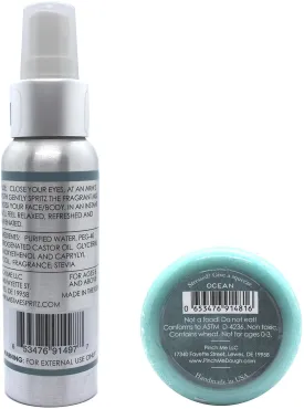 Stress Relief Combo Pack Mist Me Spray and Pinch Me Dough - 3 oz (Ocean)