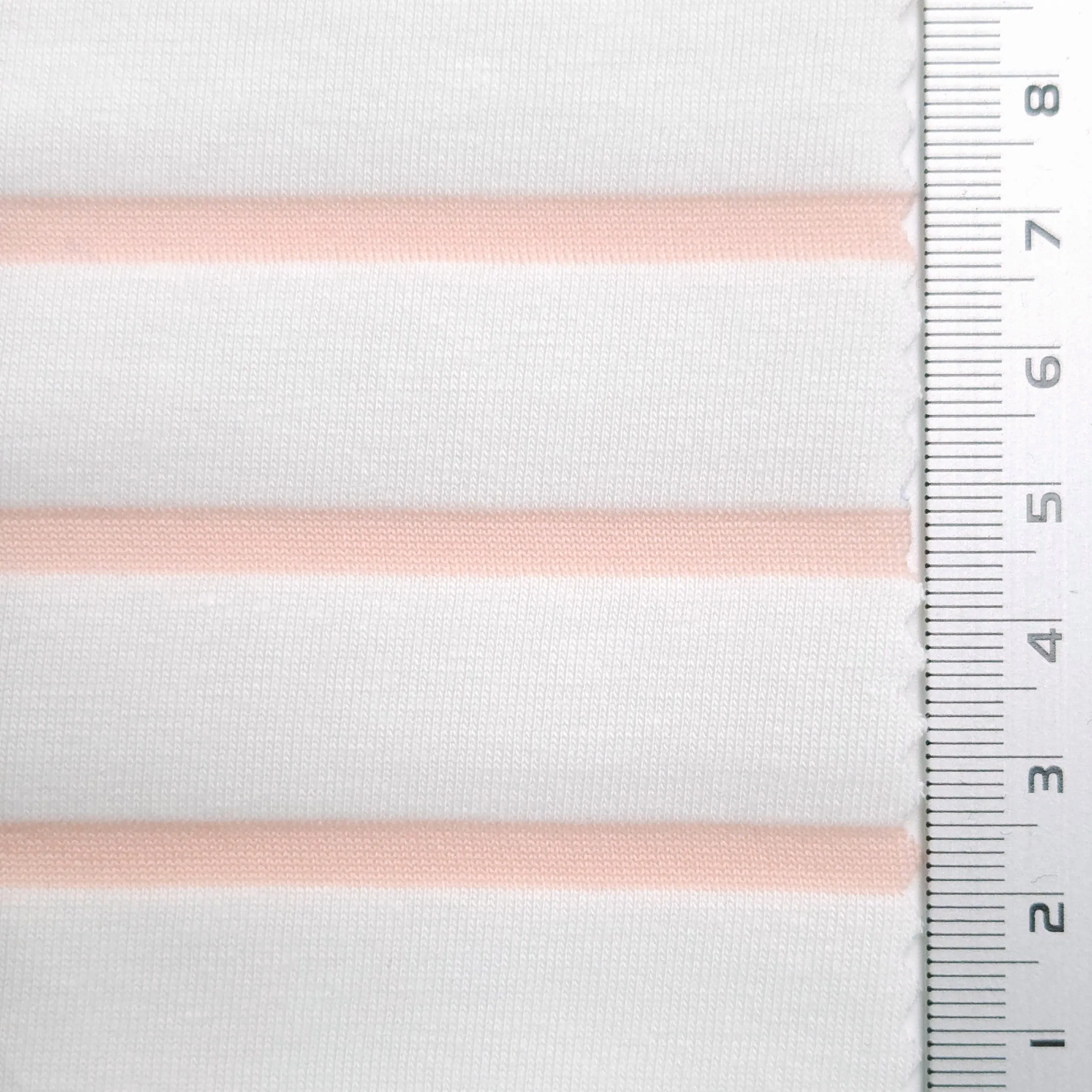 Stripe Jersey Cotton Polyester Knit Fabric - FAB1563
