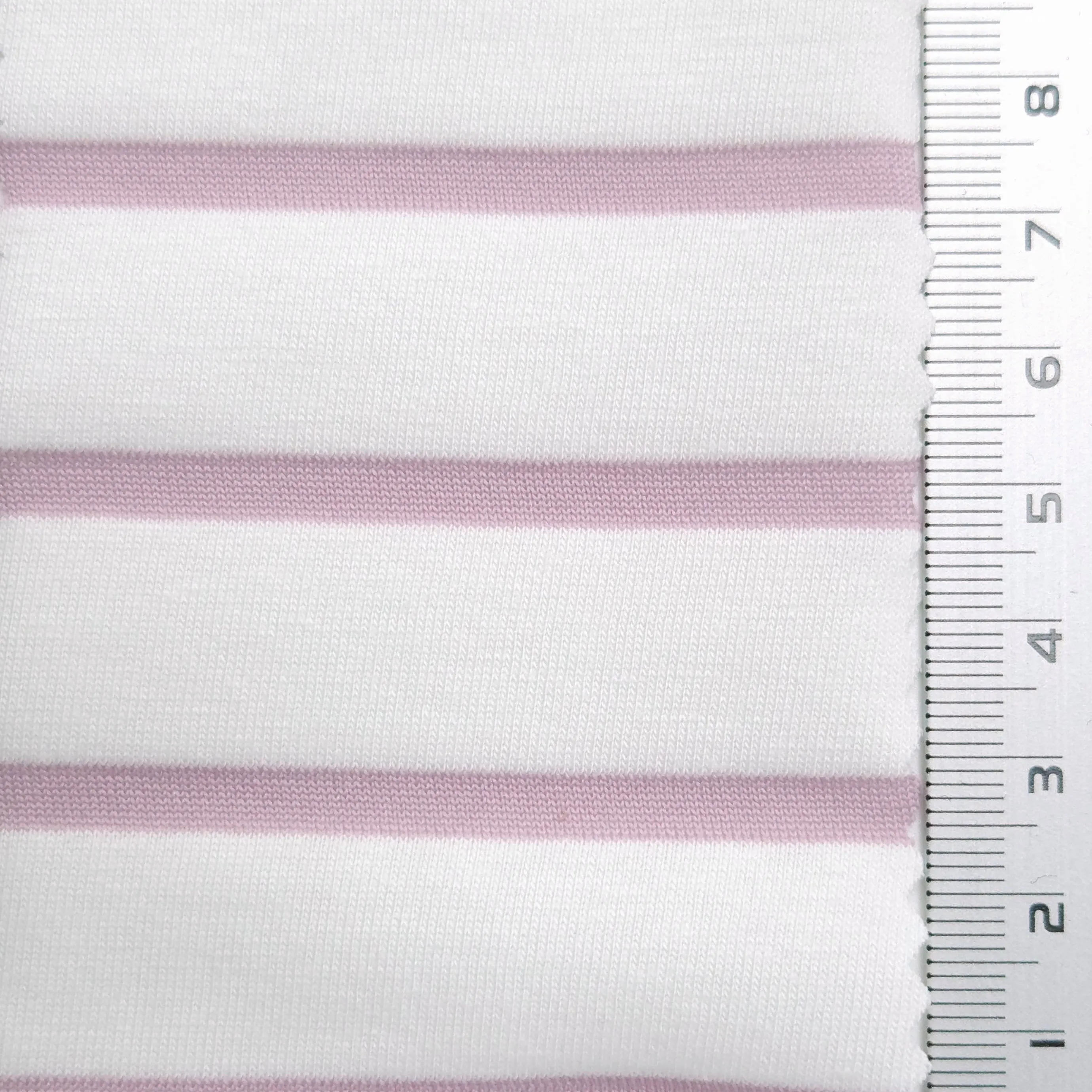 Stripe Jersey Cotton Polyester Knit Fabric - FAB1563