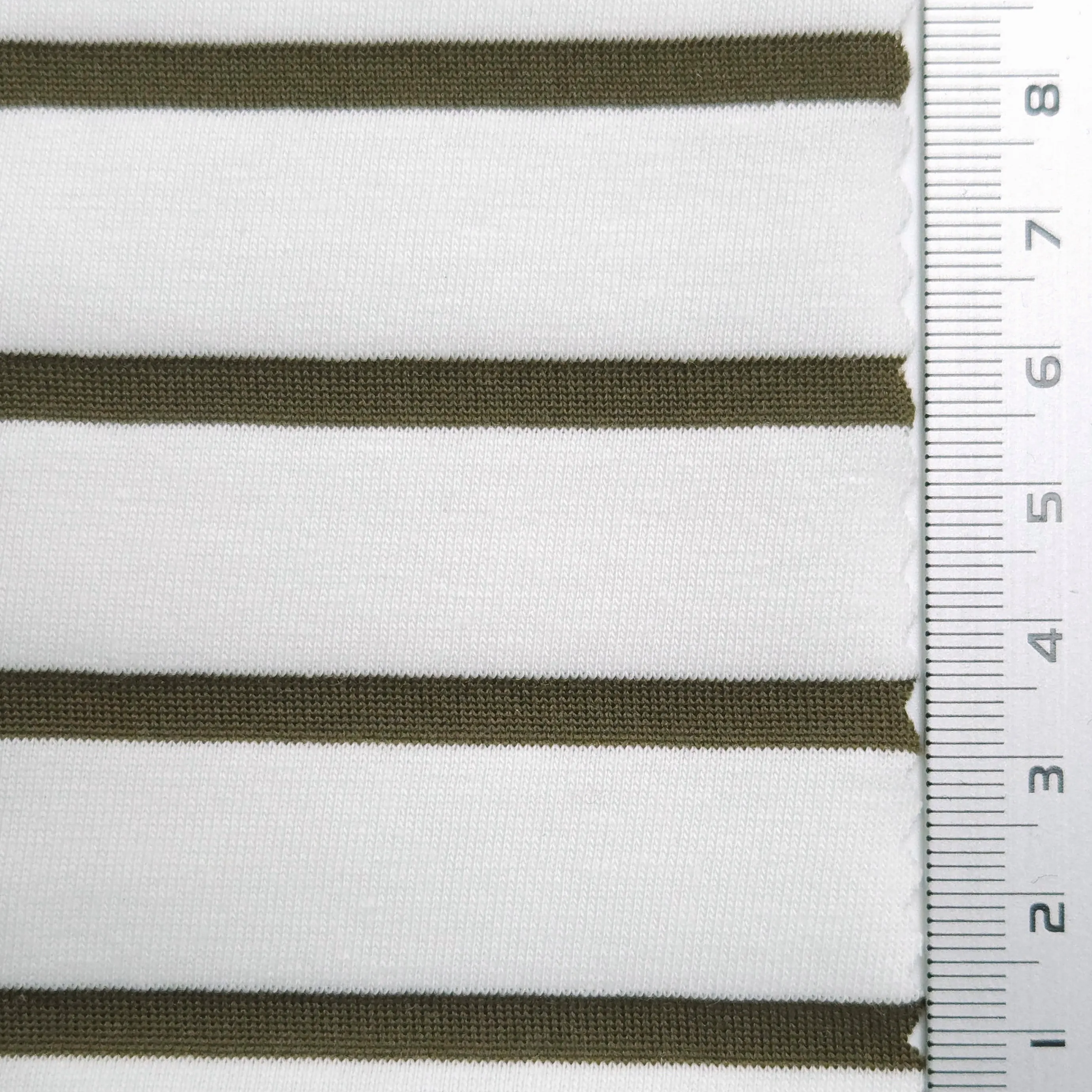 Stripe Jersey Cotton Polyester Knit Fabric - FAB1563