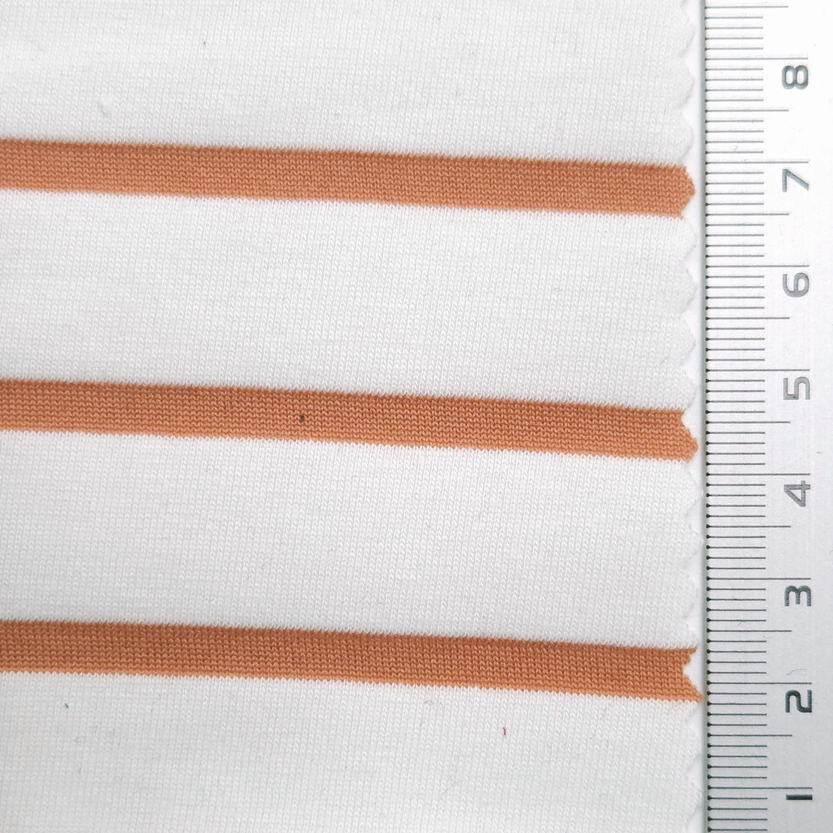 Stripe Jersey Cotton Polyester Knit Fabric - FAB1563