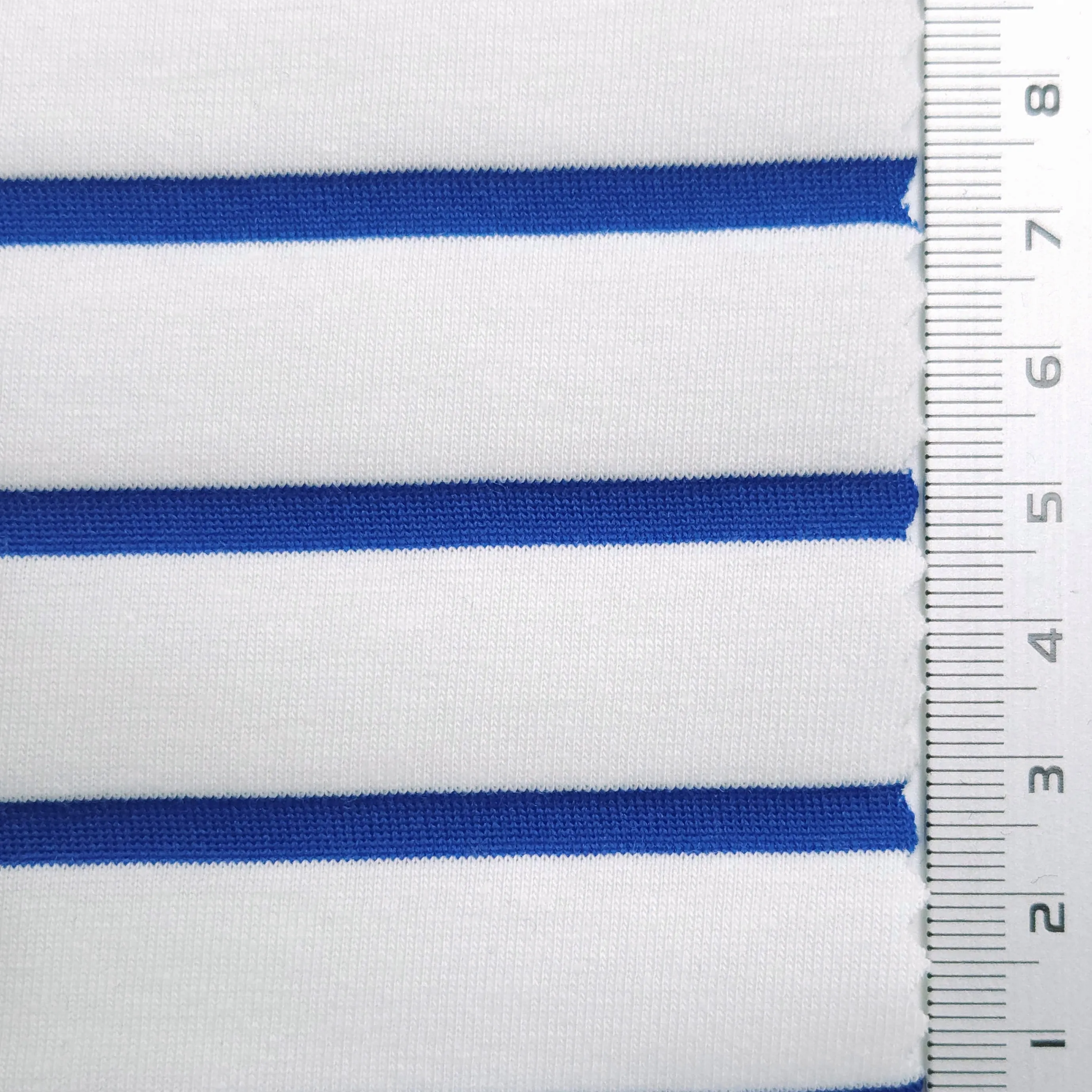 Stripe Jersey Cotton Polyester Knit Fabric - FAB1563