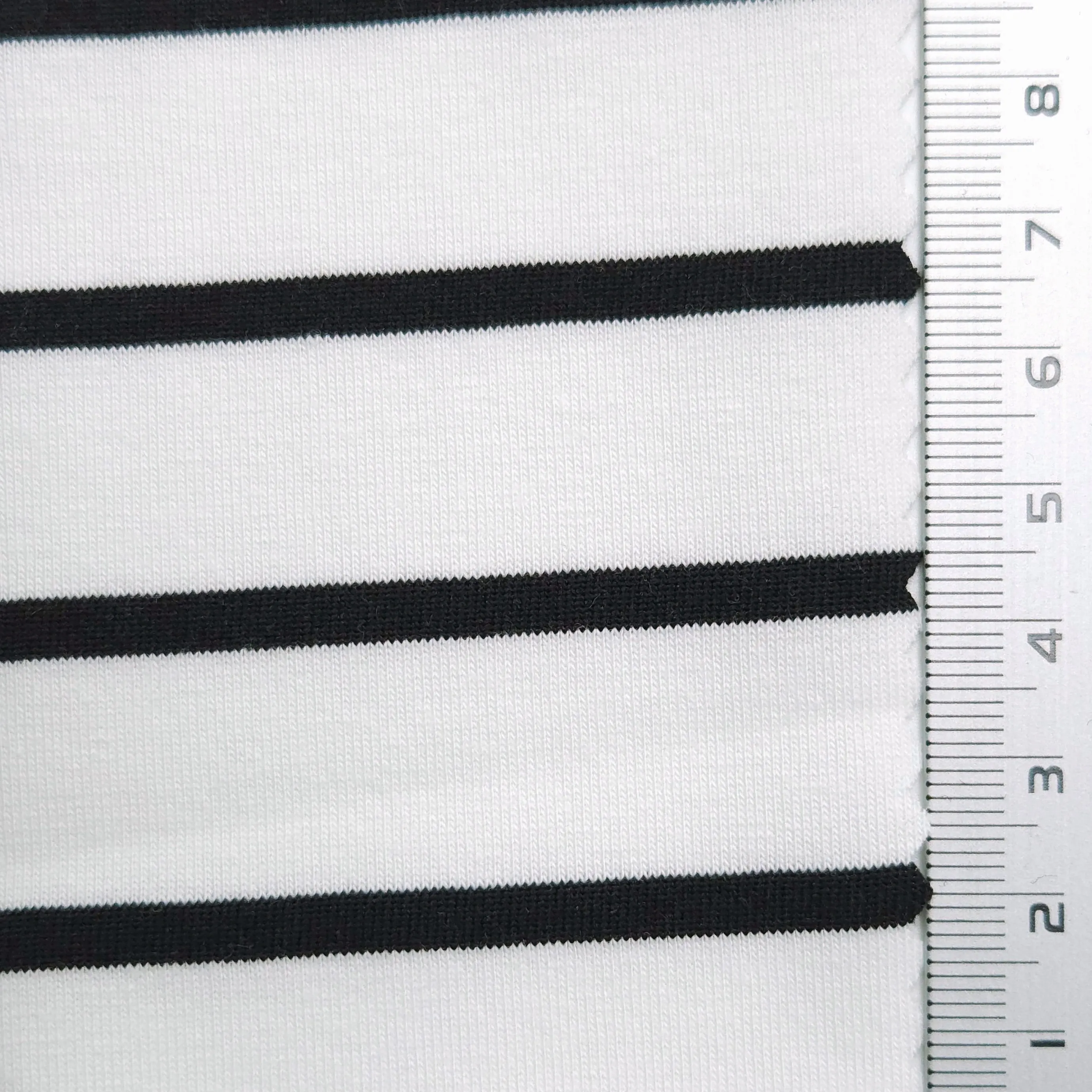 Stripe Jersey Cotton Polyester Knit Fabric - FAB1563