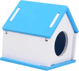 Wooden Hamster House DIY Kit Small Pet Nest Multi-Chamber Hideout Decor